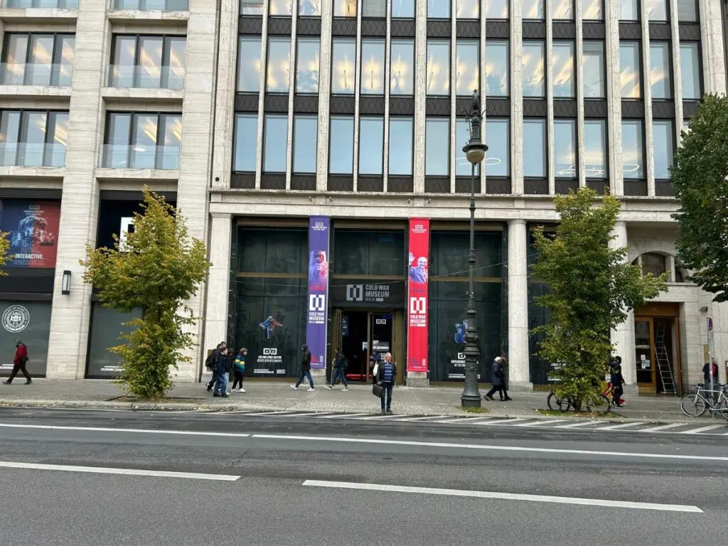 entrance to the Cold War Museum in Berlin