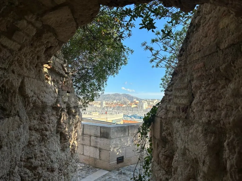 the old port through a passageway in Fort Saint Jean