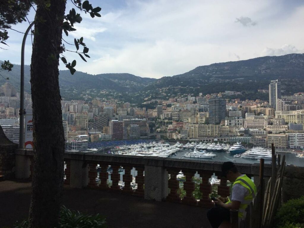 view of the harbour in Monaco