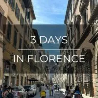 3 days in florence