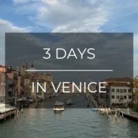 3 days in venice