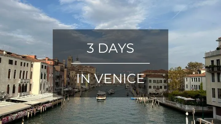 3 days in venice