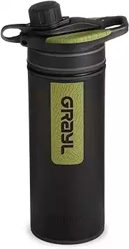 GRAYL GeoPress 24 oz Water Purifier Bottle - Filter for Hiking, Camping, Survival, Travel