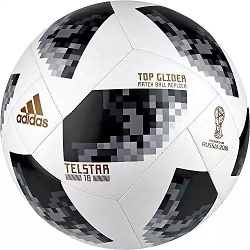 adidas FIFA World Cup Glider Ball White/Black/Silver Metallic, 5