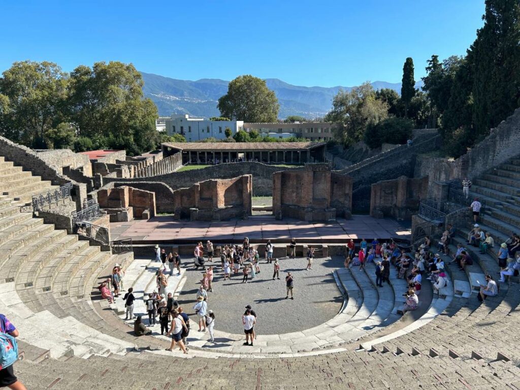 ancient theatre in pompeii