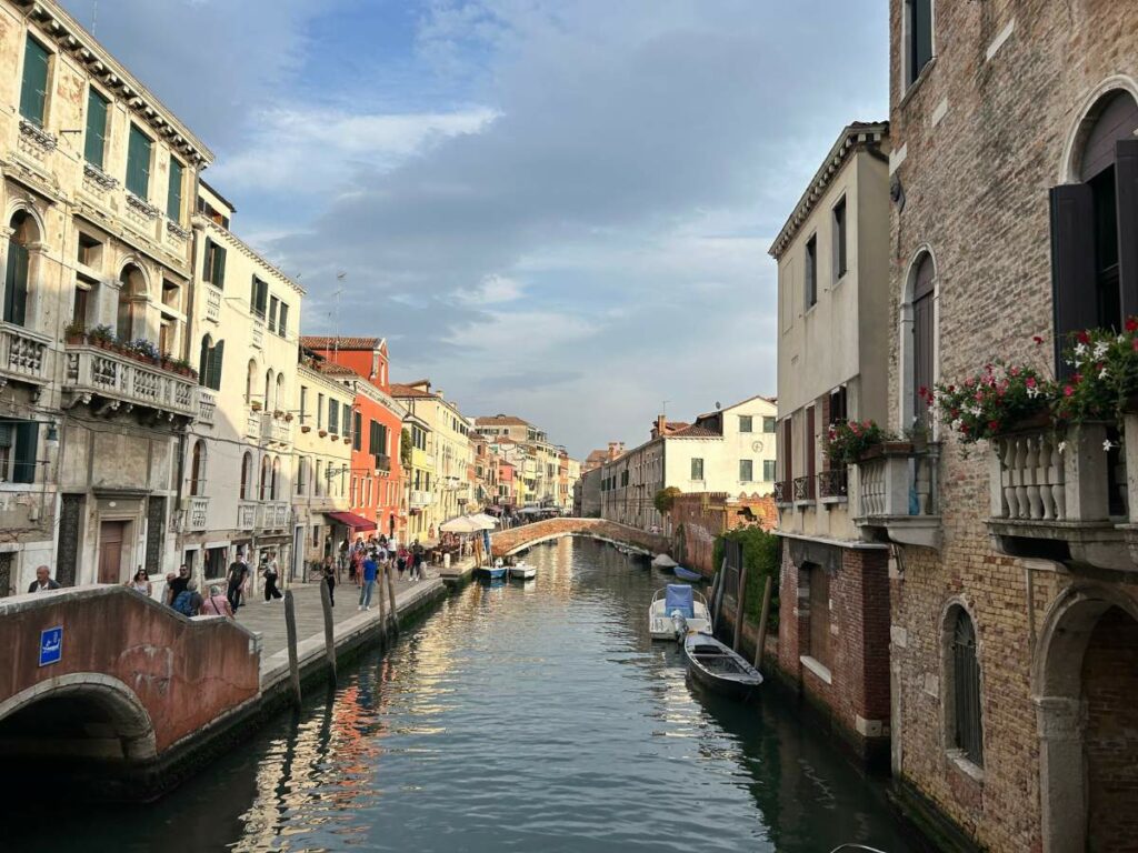 canal-lined street in Venice