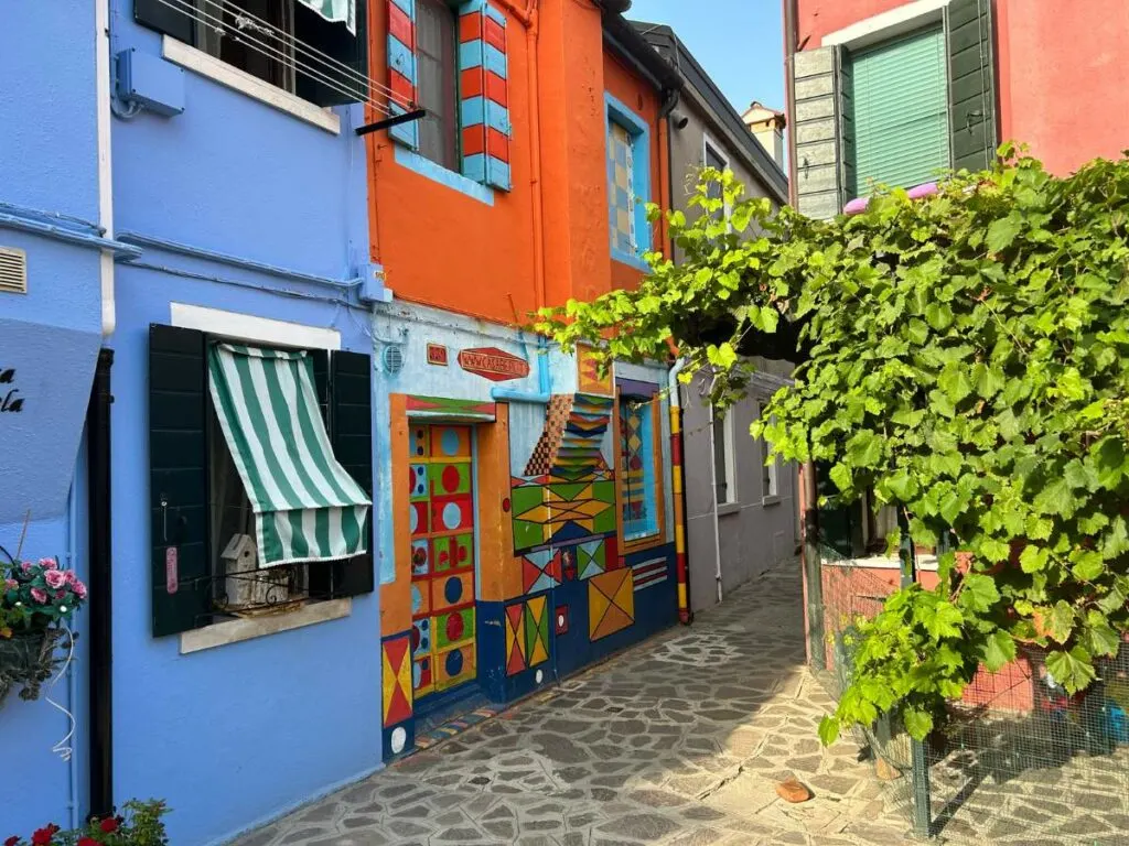 a colorful house in Burano