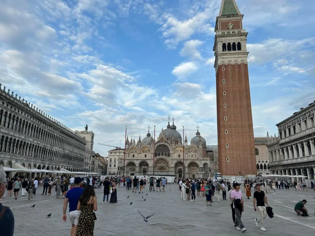piazza san marco with St Mark's Basilica in the background