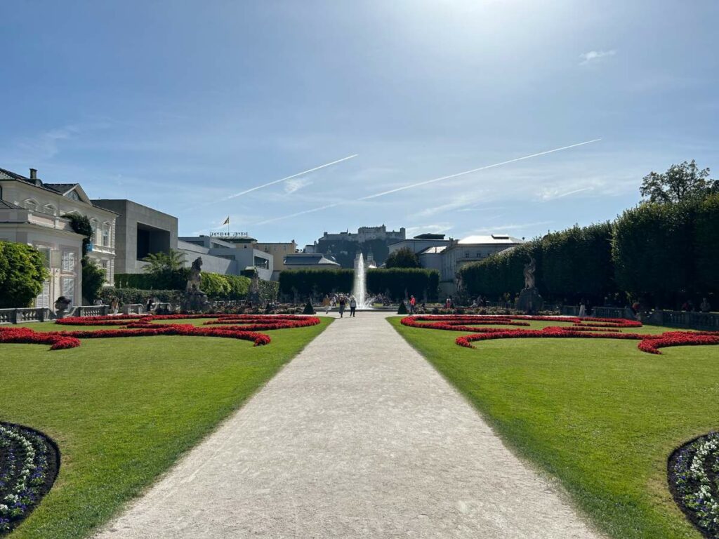 fountain in the mirabell palace gardens